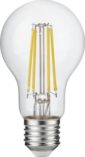 Spl E27 4,9W dimbar LED pære   A60 filament klart glass 600lm 2700K   Dimbar : Dimbar Kulør : Varm