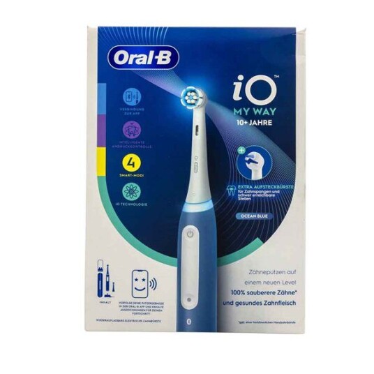 Oral-B iO My Way Elektrisk Tannbørste for Tenåringer med Bluetooth og Roterende Teknologi Blå