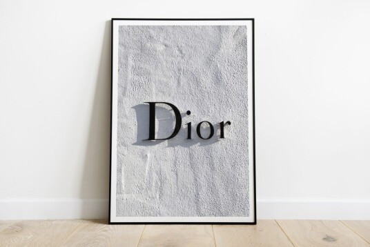 Plakat Dior Veggkunst