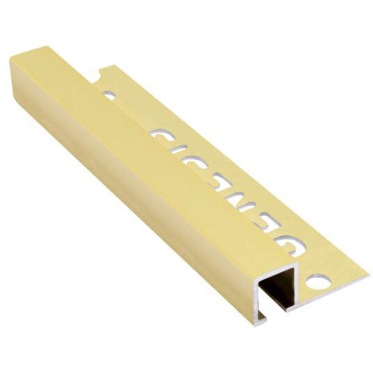 GENESIS HJØRNELIST UTV. 12 MM FIRKANT TDP BLANK MESSING 2,5 M