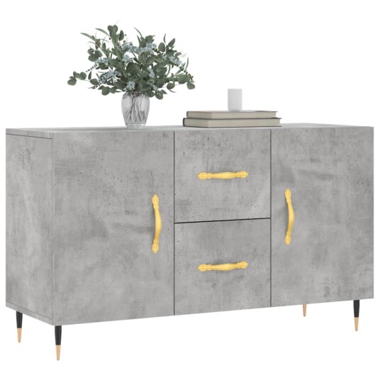 Skjenk betonggrå 100x36x60 cm konstruert tre