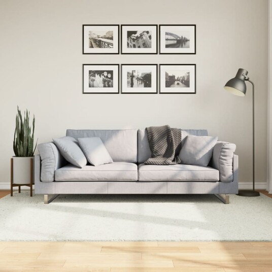  Teppe OVIEDO kort luv kremhvit 160x230 cm 8721012231160
