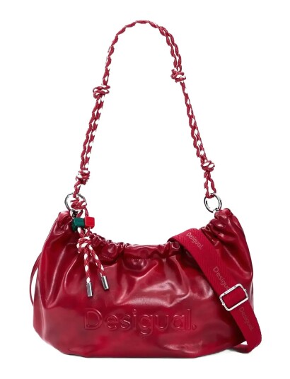 Desigual Bag_Half Logo Waverly R 3000 Carmine U Red ONE SIZE