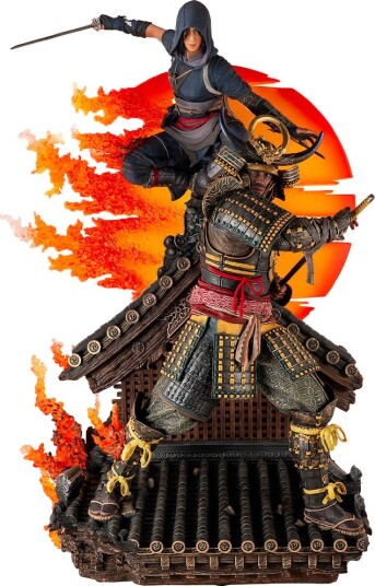 PureArts Assassin"s Creed : Animus Naoe & Yasuke 1/4 Scale Statue