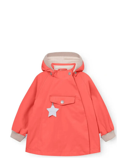 MINI A TURE Matwai Fleece Lined Jacket. Grs   Coral   9M/74