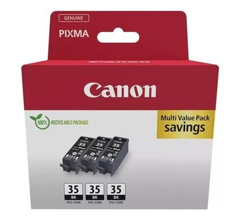 Canon PGI 35BK Triple Pack - Blekkpatron Svart Canon PGI 35BK Triple Pack - Blekkpatron Svart
