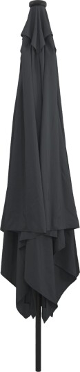  Firkanthageparasol med LED lys 295x245 cm Antrasitt