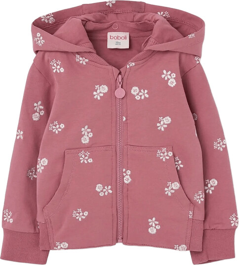 Boboli Fleece Jacket For Girl Bci Pink 80 Boboli Fleece Jacket For Girl Bci Pink 80