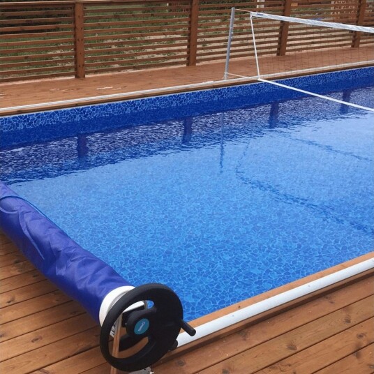 Bassengduk Planet Pool Tradisjon Rektangulær 1,5m Dyp 8 x 8 Carrara 8 x 8 Carrara