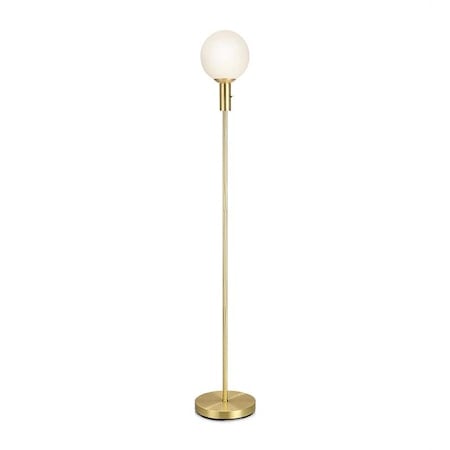 Markslöjd Minna Gulvlampe 1L Brushed Brass/White 1502952 1502966
