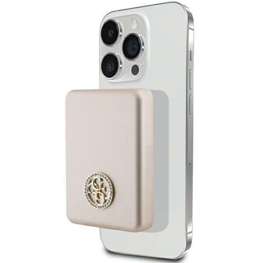 Guess 3000mAh Induksjonspowerbank 5W med MagSafe Gull Guess 3000mAh Induksjonspowerbank 5W med MagSafe Gull