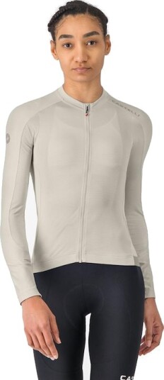 Castelli Espresso 2 W LS sykkeltrøye lange ermer silver moon dame