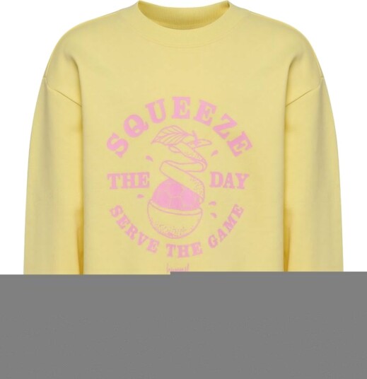Hummel Collegegenser hmlJR Grafikk Mild Yellow Hummel 5 6 år (110 116) Collegegenser Gul Rosa