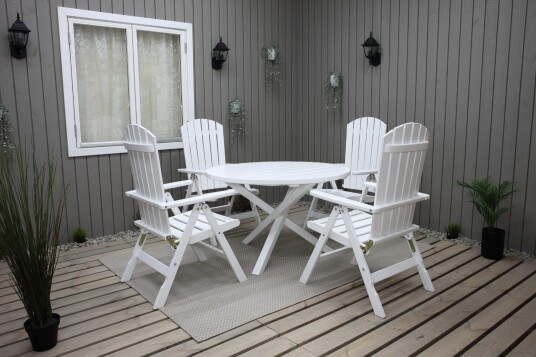 Hagemøbelsett Mandal Ø112cm