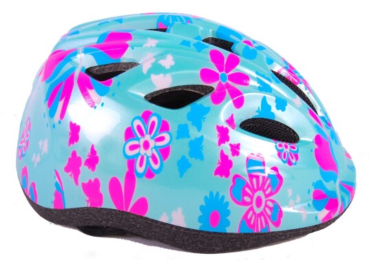 Volare Kids bike helmet XS small 47-51cm Green/Pink 825