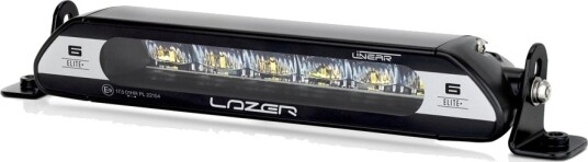 Lazer Linear 6 Elite+ LED fjernlys. Oppgradert Linear 6 Elite. 4 ulike moduser. Hvitt og gult lys.