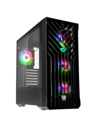 Kolink Unity Cascade ARGB Kabinett Miditower Svart UNITY CASCADE BLK