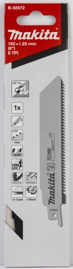 Makita B-55572 Sagblad For Metall - 152x1,25mm - 8 TPI