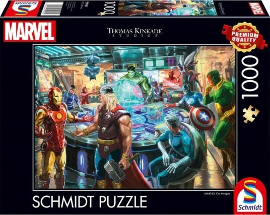 Schmidt Spiele Thomas Kinkade Puslespill   1000 brikker   Marvel The Avengers