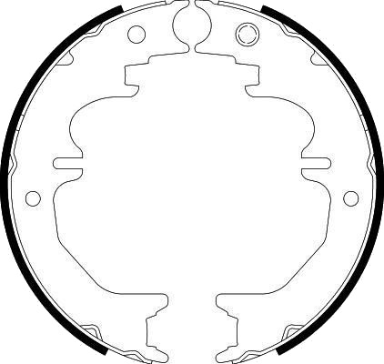 Bremseskosett, håndbrems HELLA 8DA 355 050-711