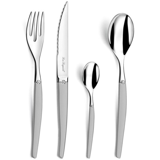 Lou Laguiole Bestikksett 24 deler Jet sateng sølv 1729373-01-0 1729371-01-0
