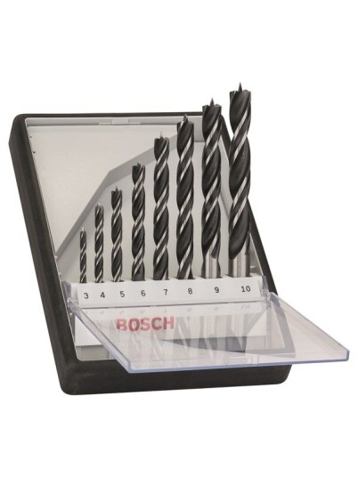 Bosch Robust Line 8-delers Trespiralbor-sett for Tre 3-10 mm