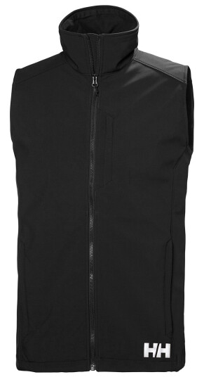 Helly Hansen Herre Paramount Vindtett Softshell Vest Svart M MarineblåM