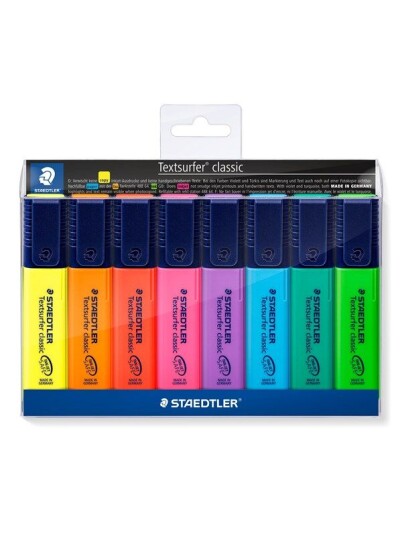 Staedtler Highlighter Textsurf.cl.8pcs.wallet Staedtler Highlighter Textsurf.cl.8pcs.wallet