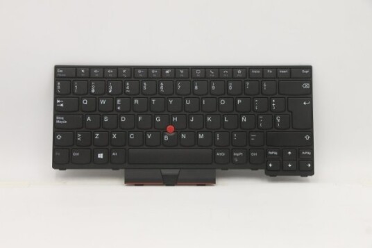 Sunrex - Erstatningstastatur For Bærbar Pc - Med Clickpad, Trackpoint - Qwerty - Spansk - Svart - For Thinkpad L14 Gen 1 20U1, 20U2, 20U5, 20U6