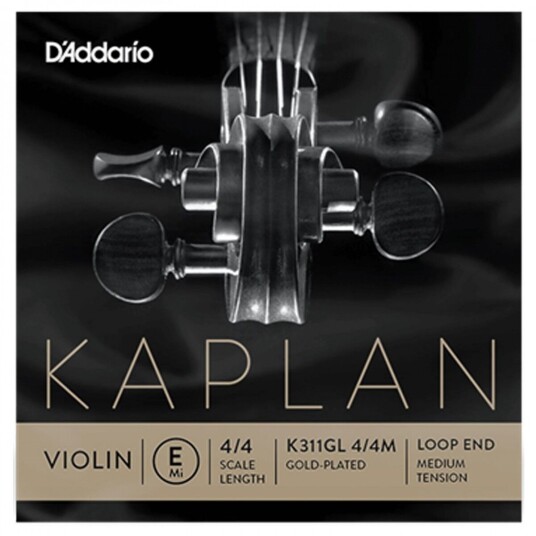 DAddario Kaplan Gull-Plated Violin E String Loop End Medium DAddario Kaplan Gull-Plated Violin E String Loop End Medium