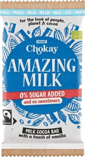 Chokay Amazing Milk Melkesjokolade & Vanilje 70 g