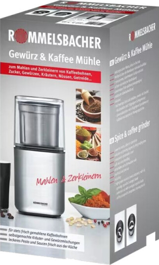 Rommelsbacher EGK 200 Kaffekvern W rustfritt stål Rommelsbacher EGK 200 Kaffekvern W rustfritt stål