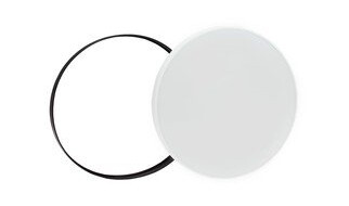 Spectrum 24W LED taklampe - Ø32cm, Høyde: 5,2cm, hvit kant, inkl. svart ring - Kulør : Varm