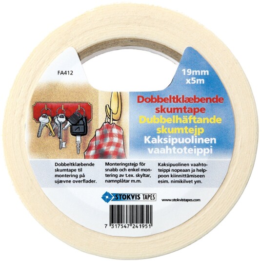 Stokvis Dobbeltsidig monteringstape Stokvis Dobbeltsidig monteringstape