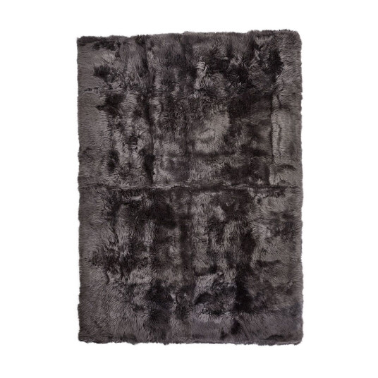 Natures Collection Designergulvteppe Langhåret New Zealand Mørk grå 170x240 cm