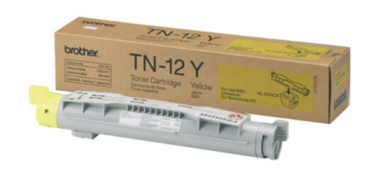 Brother TN-12Y Tonerkassett gul 6.000 sider