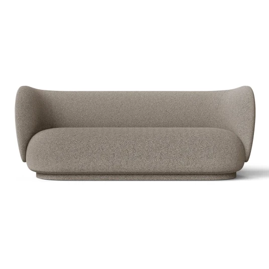 Ferm Living Rico 3 seter sofa Main Line Flax   Coffee