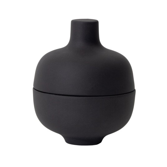 Design House Sand skål med lokk S Ø 8,2 cm Black clay