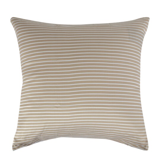 Borg Living Putetrekk - 60x63 cm - 100% Bomullssateng - Narrow lines - Sand Borg Living Putetrekk - 60x63 cm - 100% Bomullssateng - Narrow lines - Sand
