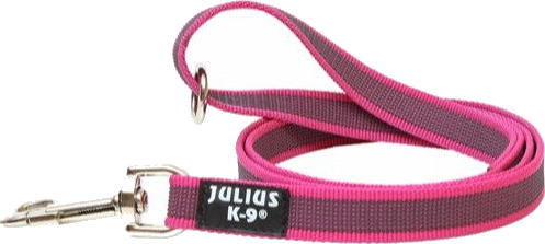 Julius K9 Gummiert Hundekobbel 20mm med Håndtak Rosa