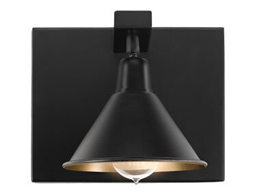 Anzio vegglampe enkel svart Anzio vegglampe enkel svart