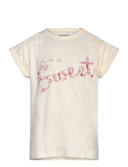 Minymo T Shirt Ss Cream 98