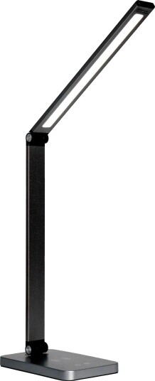 Platinet 46024 LED skrivebordslampe med trådløs lading 5 lysfarger svart