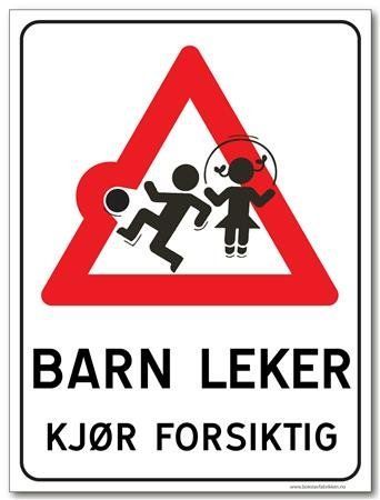 Skilt Barn Leker Varseltrekant Skilt Barn Leker Varseltrekant
