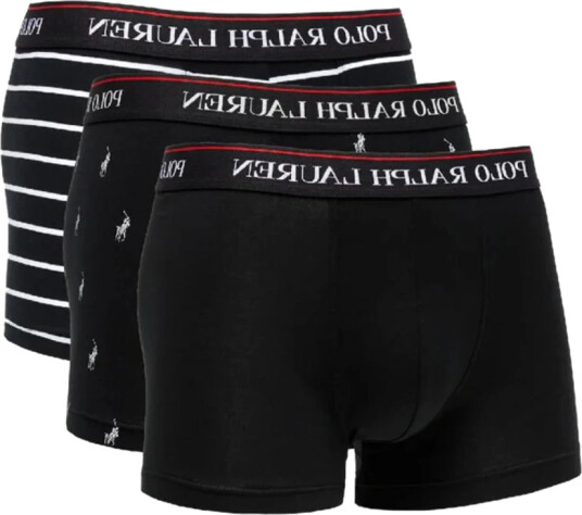 Polo Ralph Lauren 3 Pack Trunk Black/Stripe/Pony Polo Ralph Lauren 3 Pack Trunk Black/Stripe/Pony