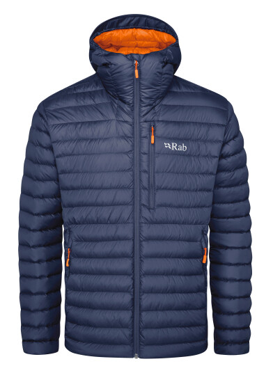 Rab Microlight Alpine Jacket Deep Ink Marmalade XL Rab Microlight Alpine Jacket Deep Ink Marmalade XL