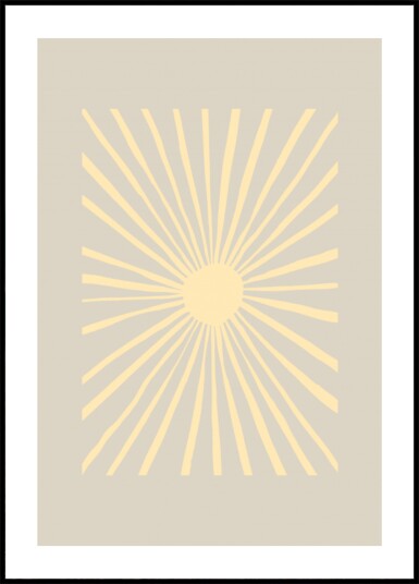 Abstract Sun Glow Plakat / 70x100
