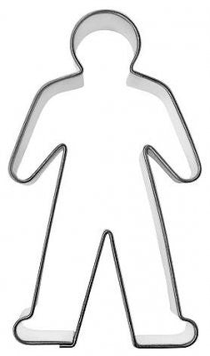 Pepperkakeform Mann Stor  10cm 