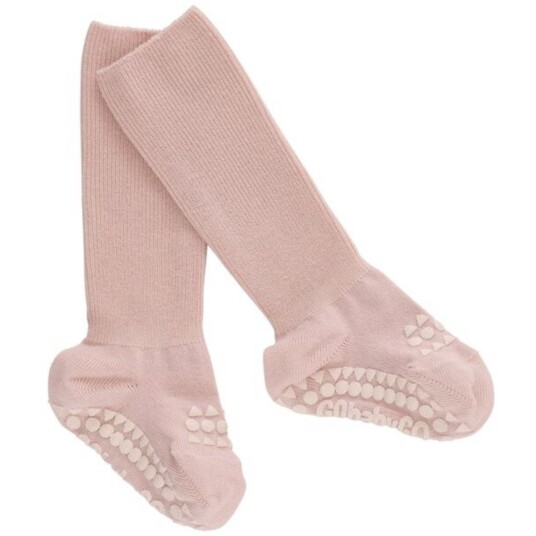 Gobabygo Soft Pink Non-Slip Strømper Bambus 17-19 Gobabygo Soft Pink Non-Slip Strømper Bambus 17-19