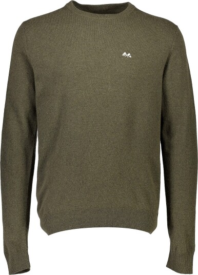 Lindbergh Recycled Lambswool Mix Jumper DK ARMY MEL L Lindbergh Recycled Lambswool Mix Jumper DK ARMY MEL L